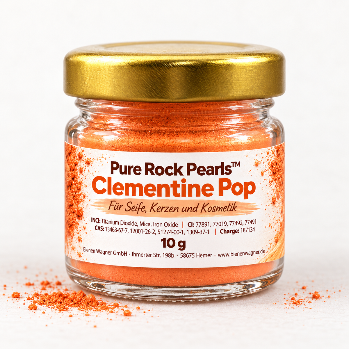 Soap Colour Orange – Colour for Soap, Candles & Cosmetics | Pure Rock Pearls™ Clementine Pop 