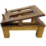 Houten vulmachine voor honingbottelaars en hobbocks