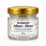 Pigmento effetto glitter argento EcoSparks™ Allure Silver – per sapone, candele e cosmetici, colore per sapone 