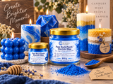 Colorant bleu pour savon – pigment pour savon, bougies &amp; cosmétique | Pure Rock Pearls™ Electric Blue 