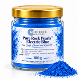 Colorant bleu pour savon – pigment pour savon, bougies &amp; cosmétique | Pure Rock Pearls™ Electric Blue 