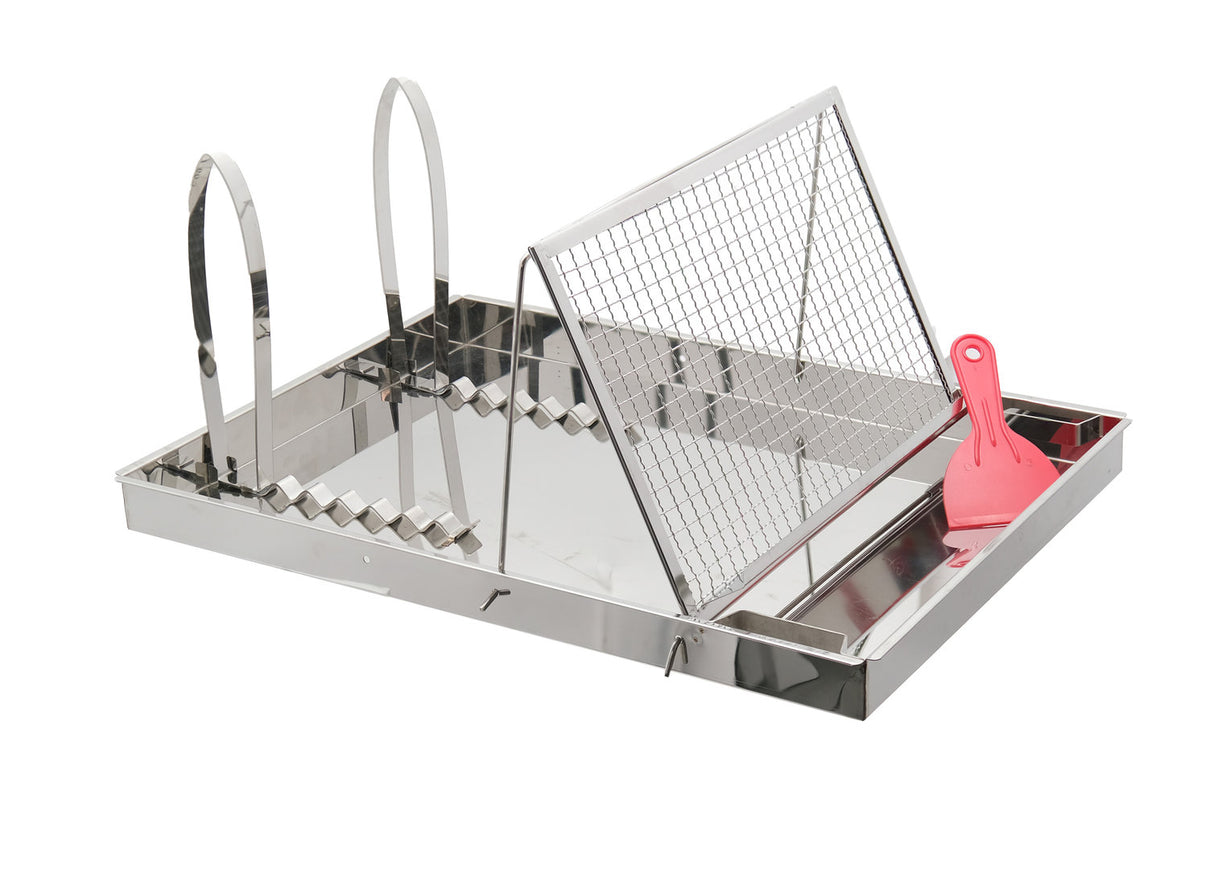 Eenvoudig ontsluitingsharnas met honingraatbak volledig roestvrij staal voor Zander German Normal, Dadant