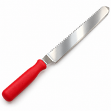 Long uncapping knife made of stainless steel – 43 cm with plastic handle and two cutting edges 