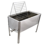Table de débouchage inox 100cm avec filtre et couvercle Zander Dadant