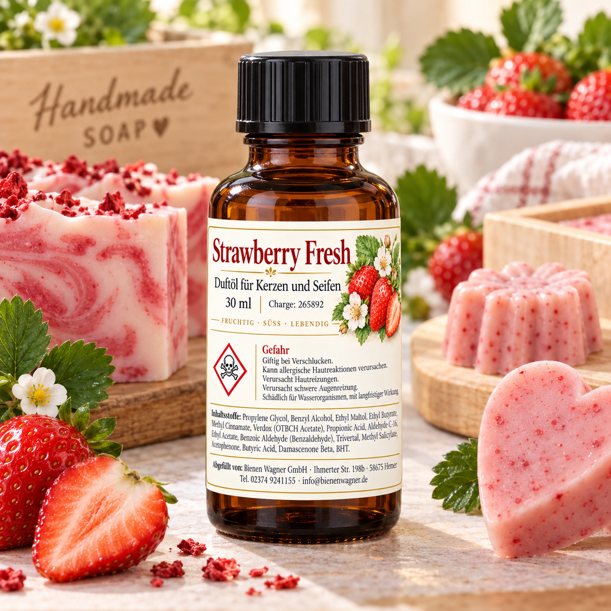 Strawberry Fresh Duftöl 30 ml – Erdbeerduft für Kerzen & Seifen