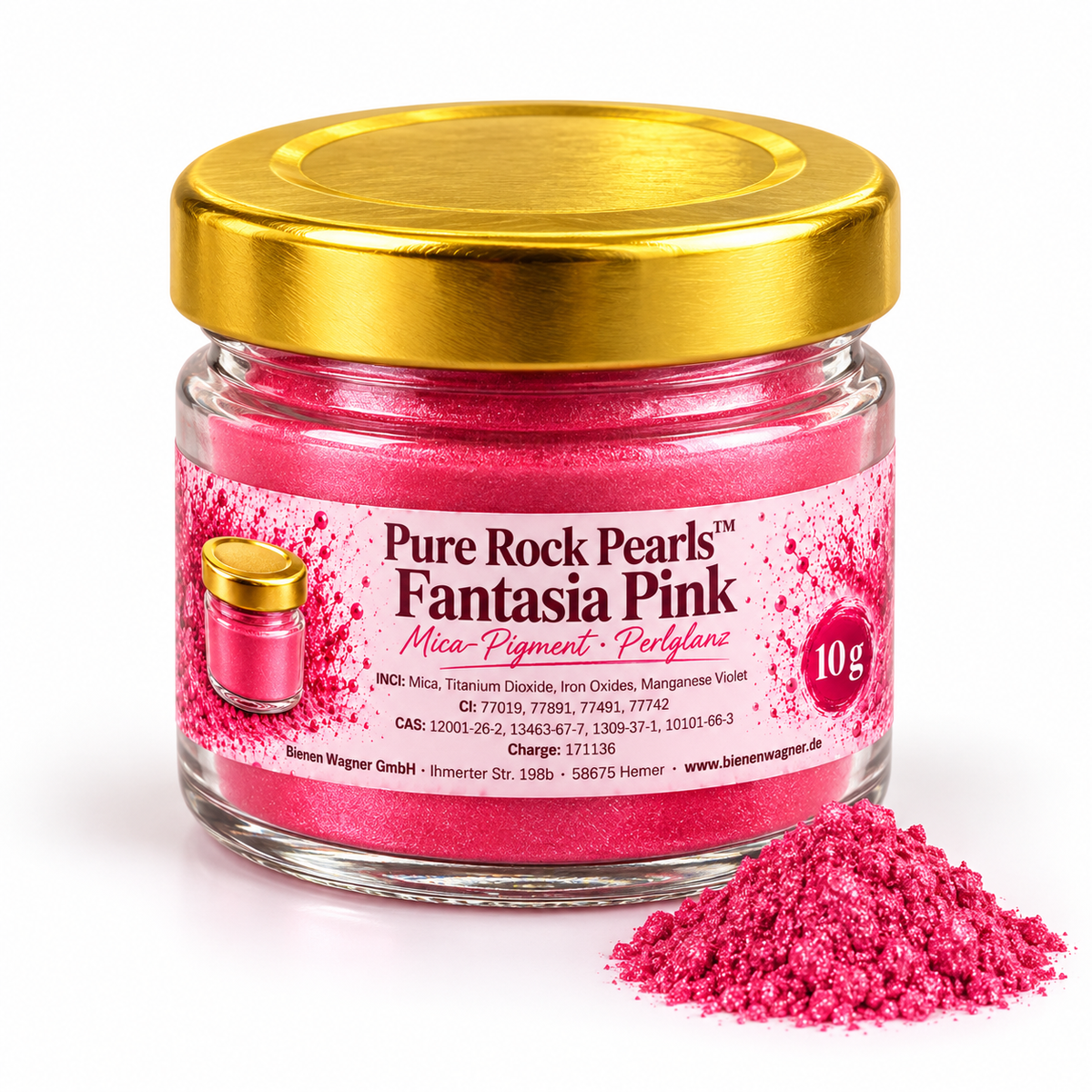 Zeepkleur Rood-Roze – pigment voor zeep, kaarsen & cosmetica | Pure Rock Pearls™ Fiery Fusion (Kopie) 