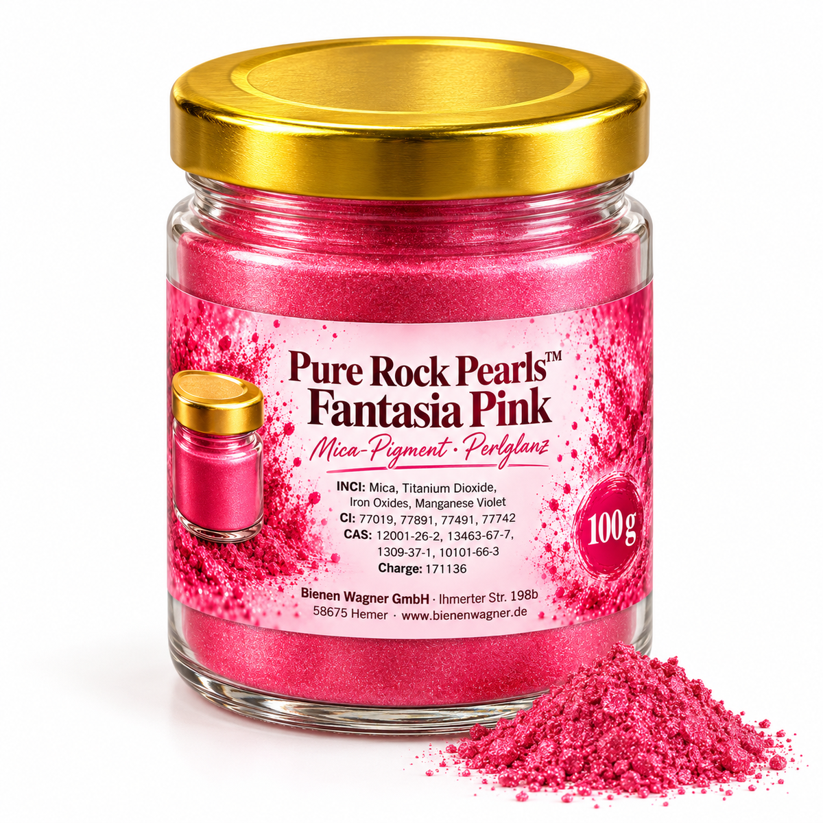 Zeepkleur Rood-Roze – pigment voor zeep, kaarsen & cosmetica | Pure Rock Pearls™ Fiery Fusion (Kopie) 