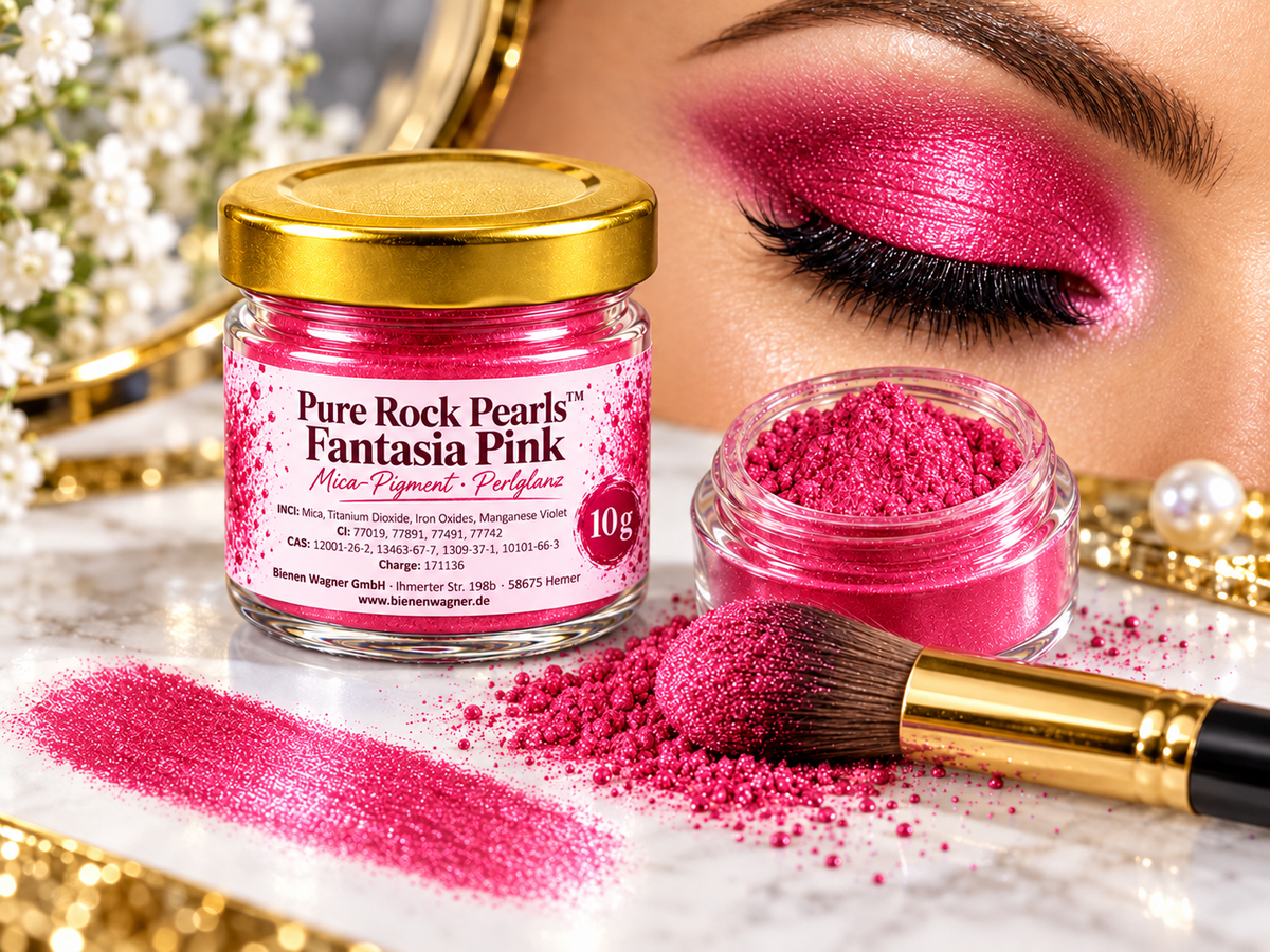 Zeepkleur Rood-Roze – pigment voor zeep, kaarsen & cosmetica | Pure Rock Pearls™ Fiery Fusion (Kopie) 