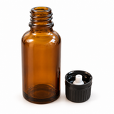 Tropfflasche 30 ml für Propolis – Braunglas mit Tropfeinsatz & Deckel