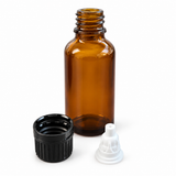 Tropfflasche 30 ml für Propolis – Braunglas mit Tropfeinsatz & Deckel