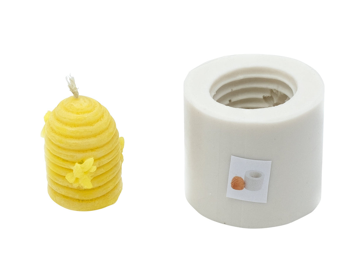 Silikon Kerzengießform kleiner Bienenkorb 5cm Kerzenherstellu Silikonform - für Bienenenwachskerzen