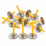 Mèche pour bougie chauffe-plat 28mm mèche blanche cirée n° 3 avec pied pour bougies chauffe-plat 100 pcs (Copie) 