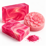 Zeepkleur Rood-Roze – pigment voor zeep, kaarsen & cosmetica | Pure Rock Pearls™ Fiery Fusion (Kopie) 