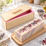 Stampo rotondo in silicone per sapone “100% HAND MADE” – colare il sapone fai da te (Copia) 