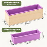 Stampo rotondo in silicone per sapone “100% HAND MADE” – colare il sapone fai da te (Copia) 