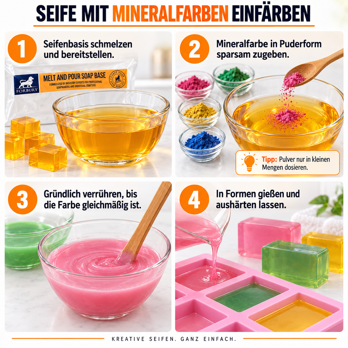 Glycerin-Seifenbasis mit Bio-Honig 1 kg – transparente Honig-Rohseife zum Seifengießen