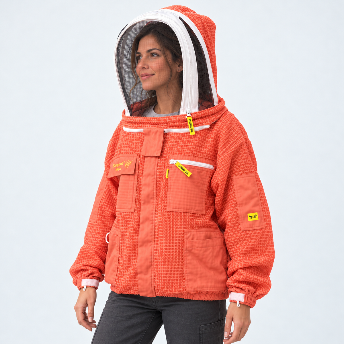 Beekeeping Jacket 3-Layer Mesh White Premium Quality ElegantBee (Copy) 