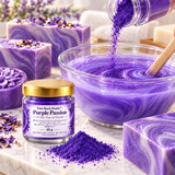 Soap Colour Lilac Violet – Pigment for Soap, Candles & Cosmetics | Pure Rock Pearls™ Purple Passion 