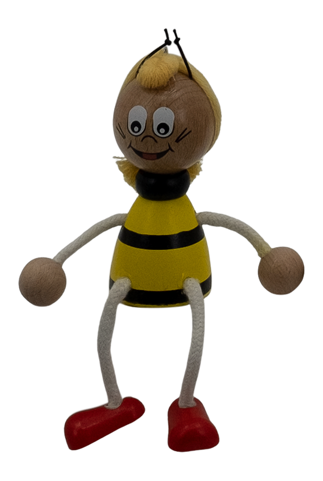 Holzfigur Bienen Schwingfigur Holzspielzeug für Kinder und Deko für Imker
