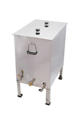 Fondoir à cire grand inox 14 nids d'abeilles 42x62cm fondoir à cire à vapeur pour brûleurs à gaz ou maîtres vapeur