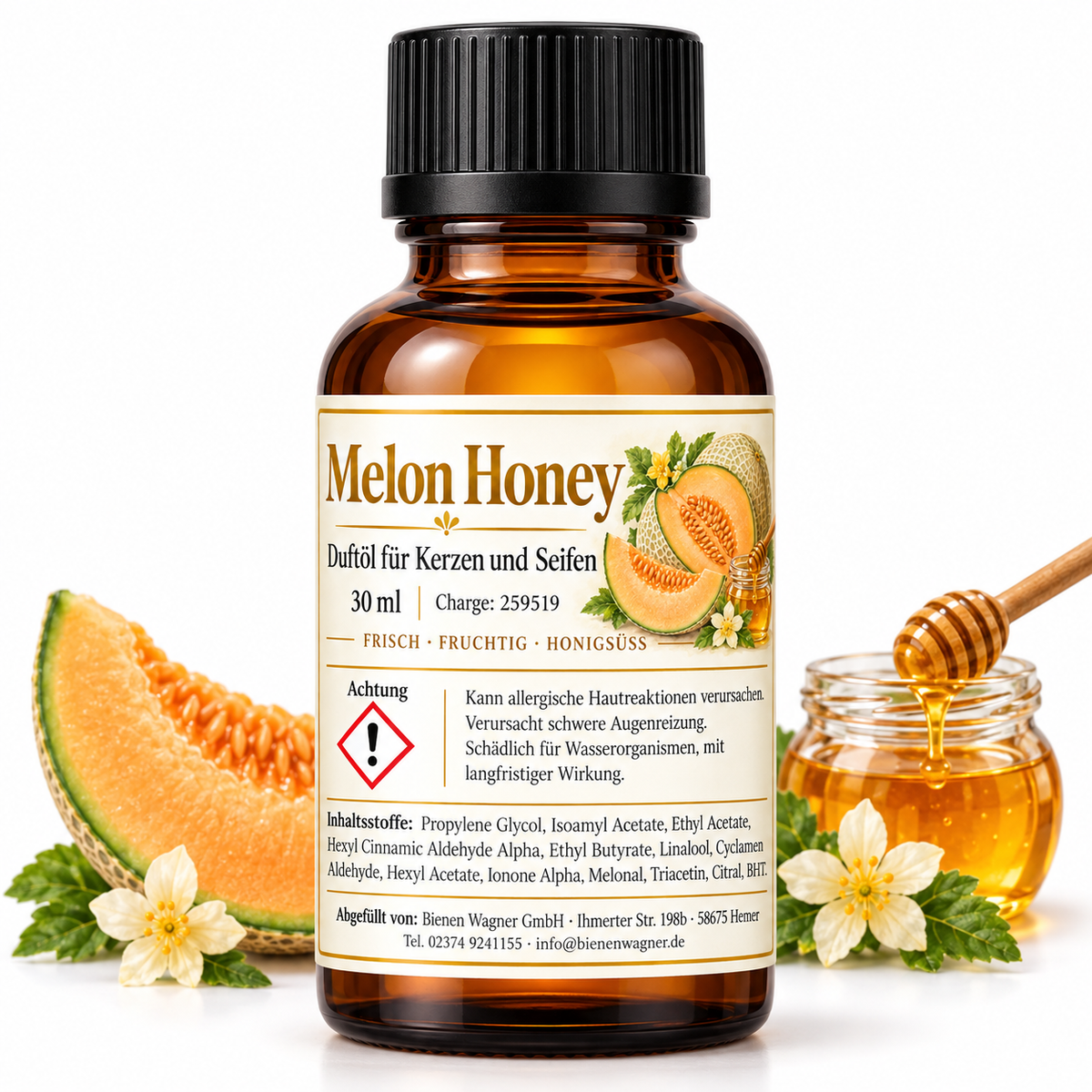 Melon Honey Duftöl 30 ml – Honigmelonen-Duft für Kerzen & Seifen