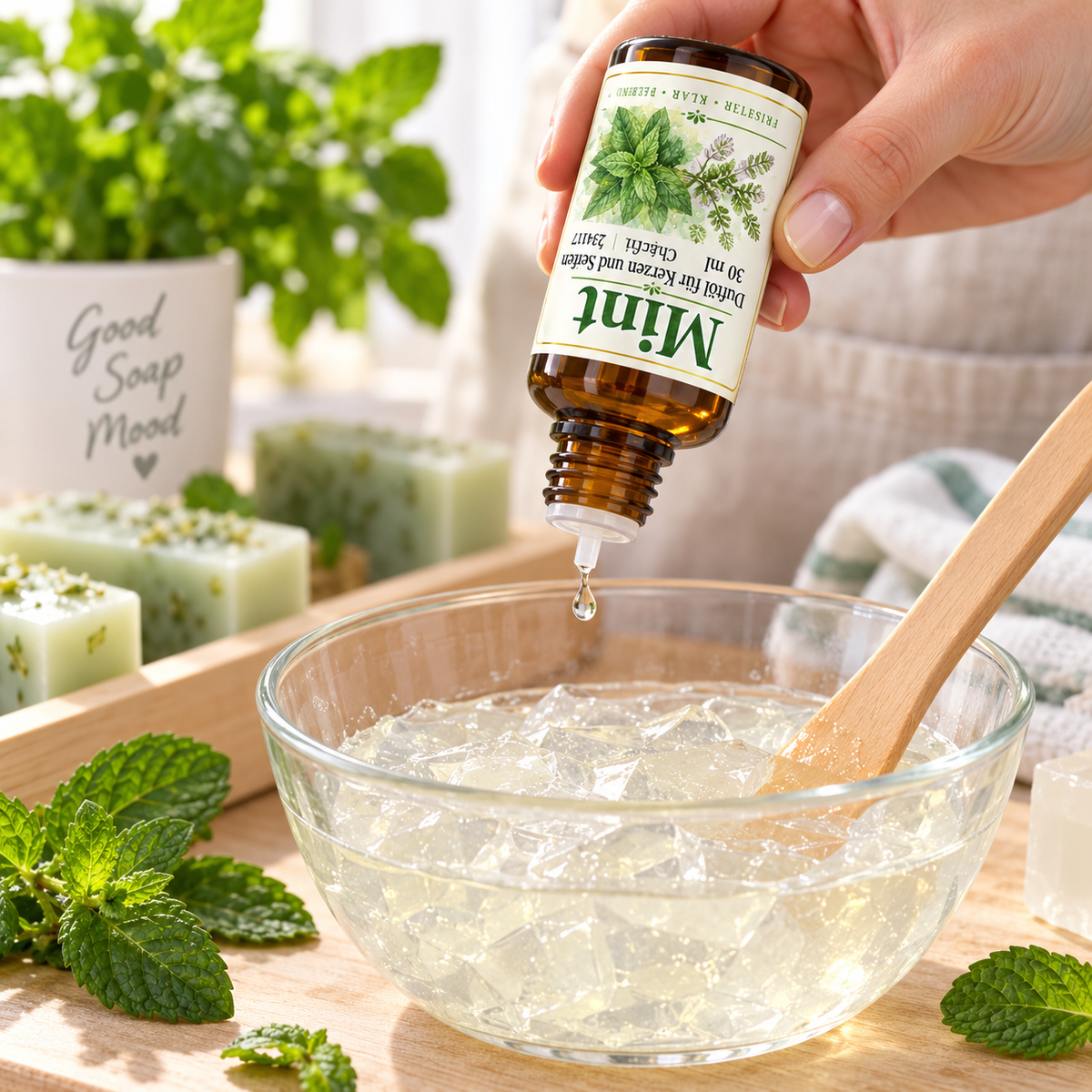 Olio profumato Mint 30 ml – fragranza alla menta per candele e saponi 