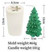 Siliconen kaarsvorm voor bijenwas, kleine dennenboom, kerstboom