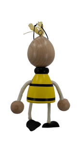 Holzfigur Bienen Schwingfigur Holzspielzeug für Kinder und Deko für Imker