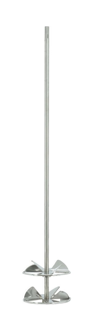 Elica di agitazione con anello di protezione del secchio con 2 pale agitatrici controrotanti regolabili