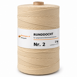 10 meters candle wick cotton wick round wick for beeswax candles, wick thickness No. 1, 2, 3, 4, 5, 6 (Copy) 