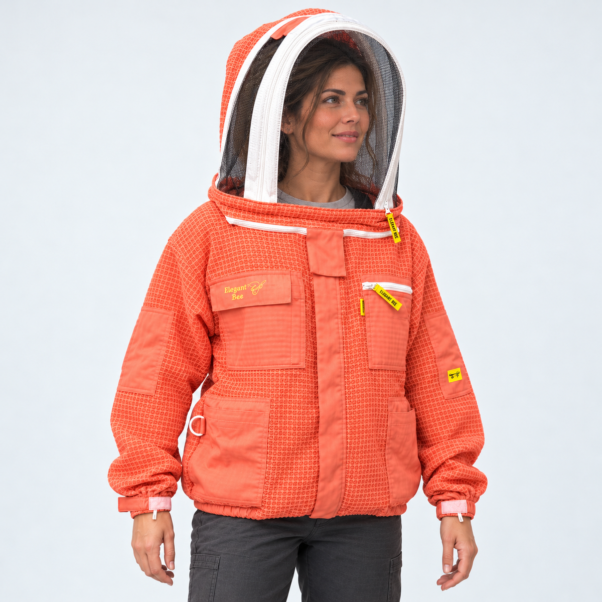 Beekeeping Jacket 3-Layer Mesh White Premium Quality ElegantBee (Copy) 