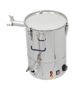 Bienenwagner zeefemmer met schuine bodem 25 kg van roestvrij staal met verwarming 2 tapbottelaar honing