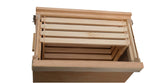 Bienenwagner swarm transport box made of solid wood – for 6 frames (DNM, Zander, Dadant US)
