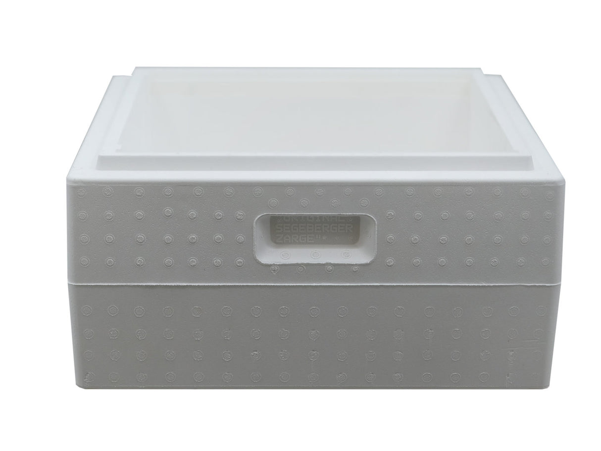 Original Segeberger hive, 3 frames with rails, German standard polystyrene hive