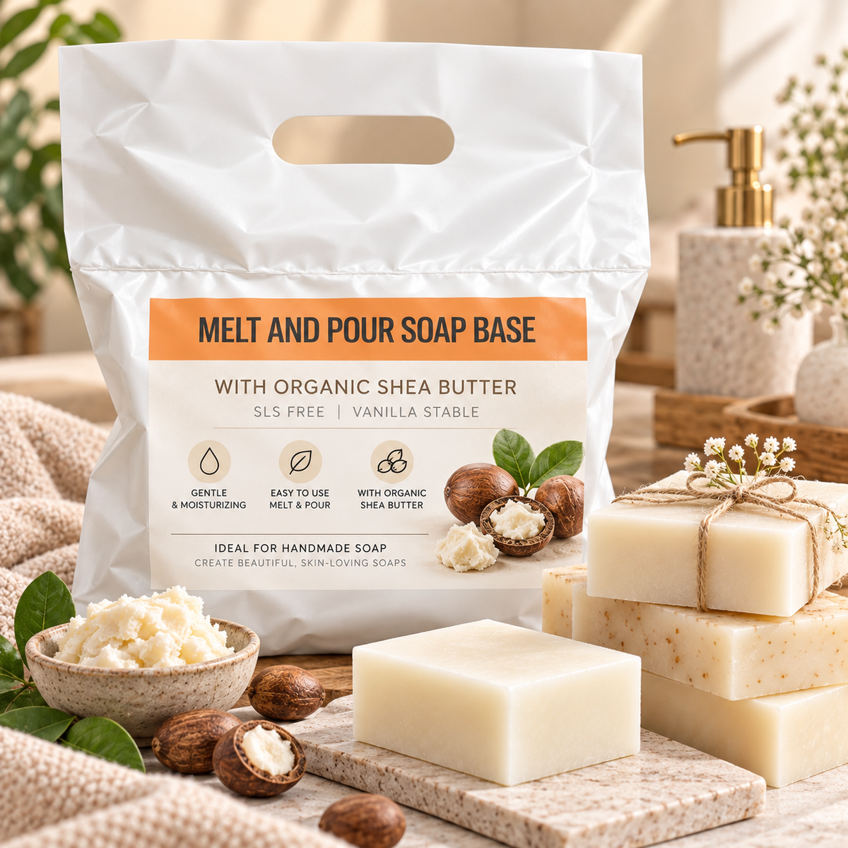 Base per sapone al latte di capra 1 kg – sapone grezzo alla glicerina bianco per colata di sapone (Copia) 