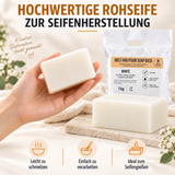 Base per sapone Melt &amp; Pour bianca – 1 kg | Vegana, senza olio di palma e facile da lavorare 