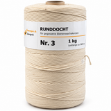 10 meters candle wick cotton wick round wick for beeswax candles, wick thickness No. 1, 2, 3, 4, 5, 6 (Copy) 