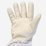Beekeeping gloves made of sheepskin with 3-layer white mesh fabric (Copy) 