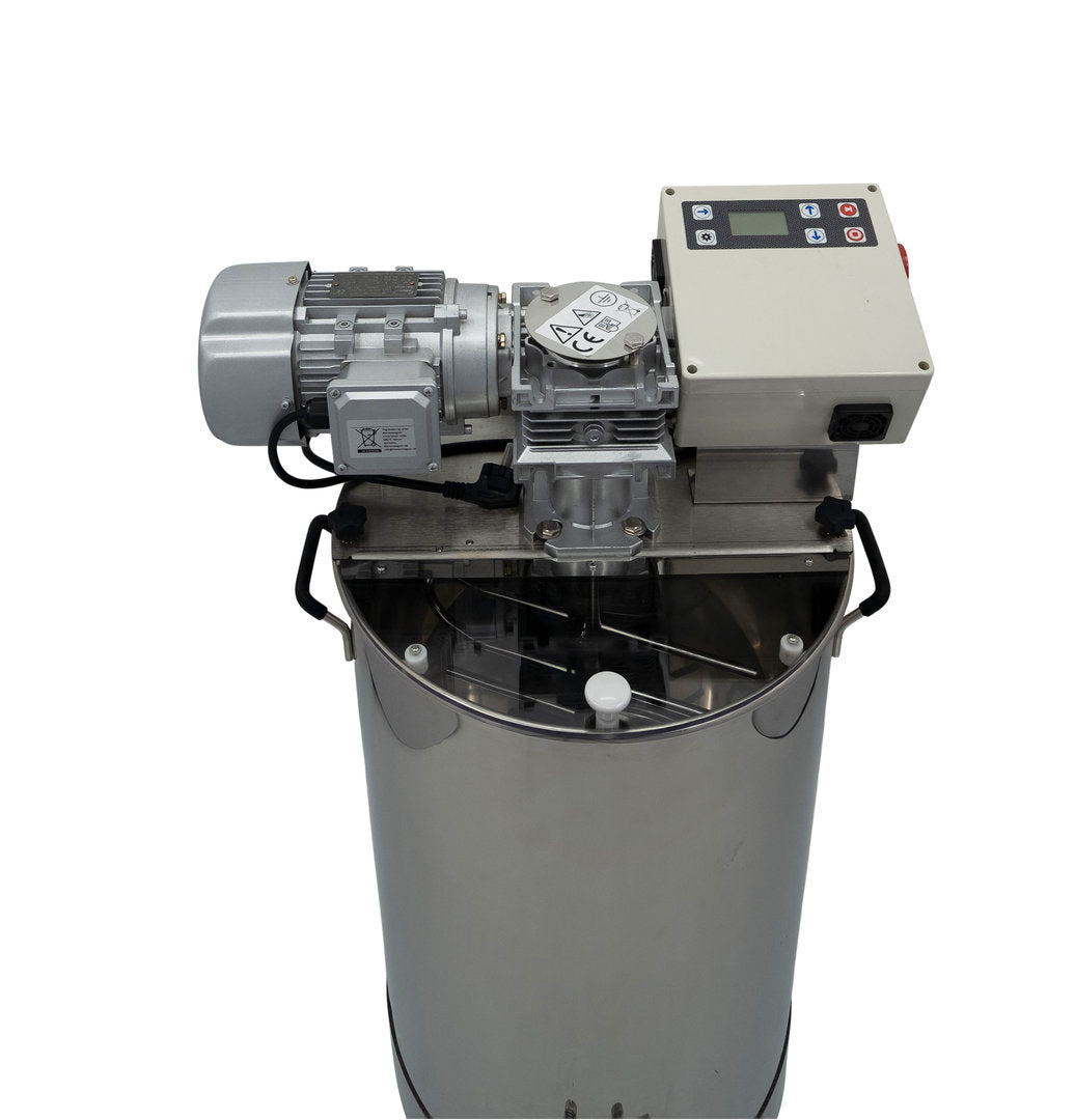 Honingmixer 100 kg met volautomatische bediening voor het romig roeren van honing