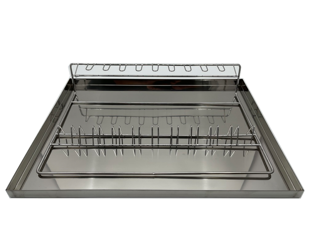 Roestvrijstalen deksel met nieuw honingraatrek voor maximaal 10 frames voor het openen van serviesgoed