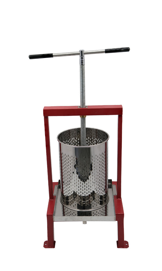 Honigpresse Edelstahl Extra Stabil Wachspresse Deckelwachs auspressen Eckig Massiv Rot
