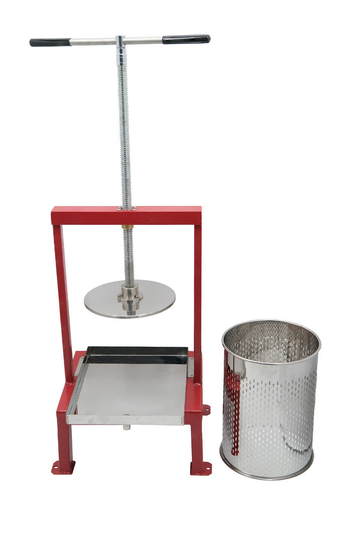 Honigpresse Edelstahl Extra Stabil Wachspresse Deckelwachs auspressen Eckig Massiv Rot