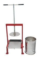 Honigpresse Edelstahl Extra Stabil Wachspresse Deckelwachs auspressen Eckig Massiv Rot