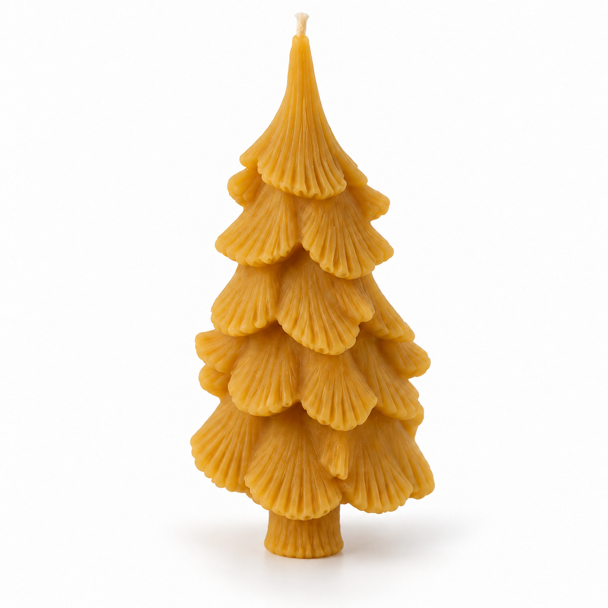 Kerzengießform aus Silikon für Bienenwachs kleiner Tannenbaum mit Stamm Weihnachtsbaum Lz193