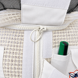 ElegantBee 3-Layer Mesh Beekeeping Jacket White Premium Quality (Copy) 