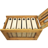 Transport box for 6 single-frame hives - Safe and efficient transport for queen rearing