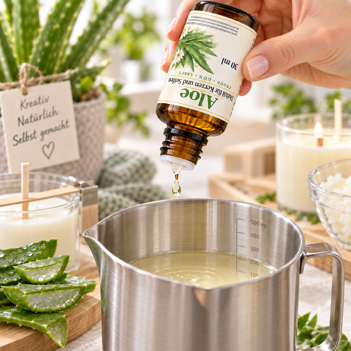 Aloe Duftöl 30 ml – frischer Duft für Kerzen und Seifen