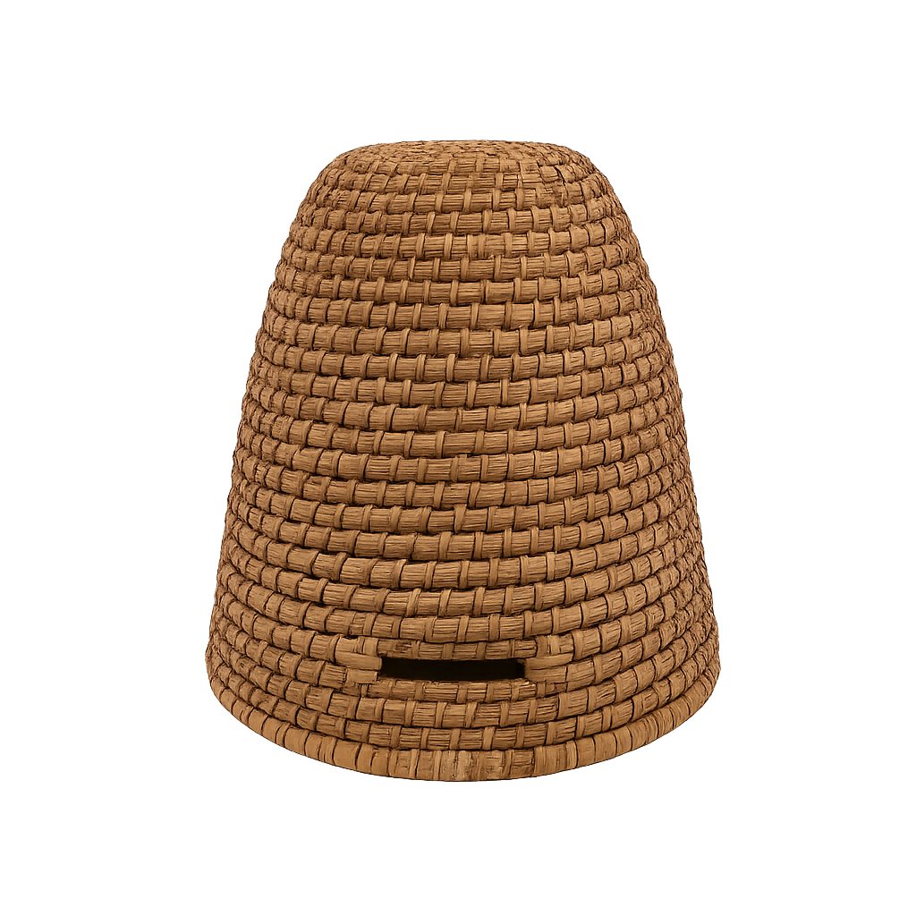 Bienenkorb Verschieden Größen  aus Stroh 26cm-35cm  – Handarbeit Fairtrade