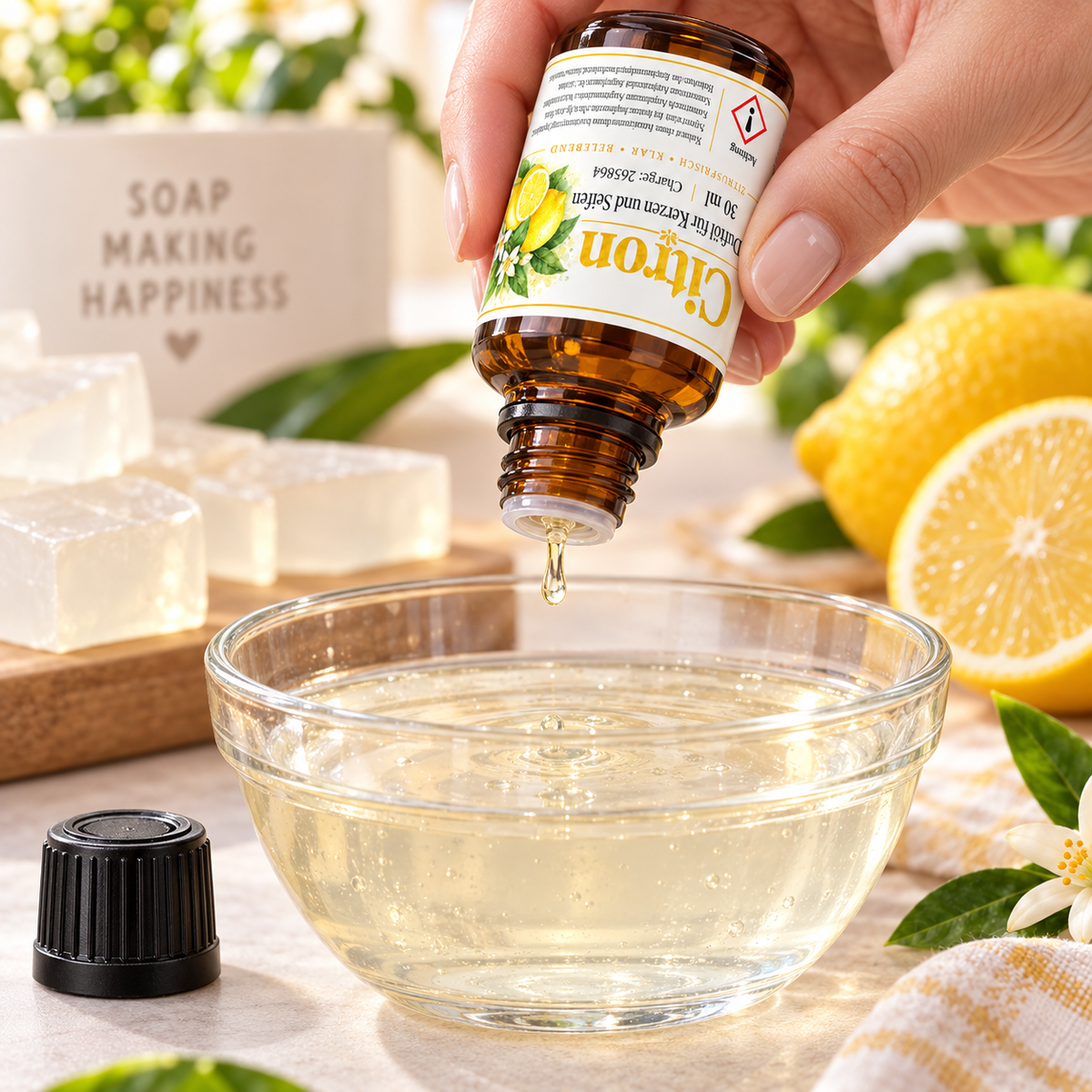 Citron geurolie 30 ml – citroengeur voor kaarsen & zepen 