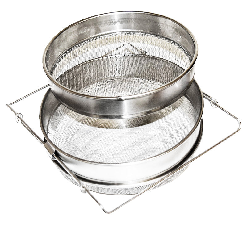 Edelstahl Honigsieb Doppelsieb Filter Typ1 Klassische Bauart Bienenzucht Ausrüstung Werkzeuge